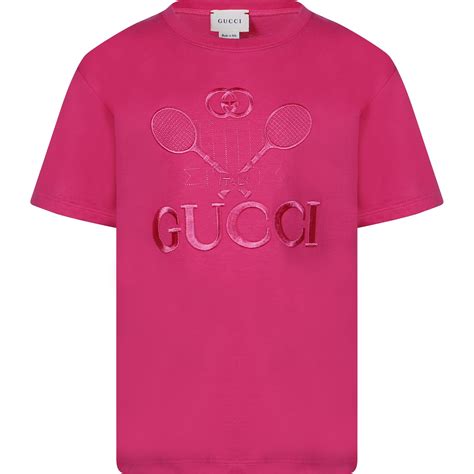 gucci tennis t shirt pink|Gucci pink ufo t shirt.